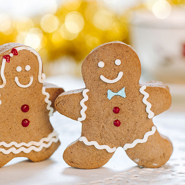 Gingerbread couple holiday lights
