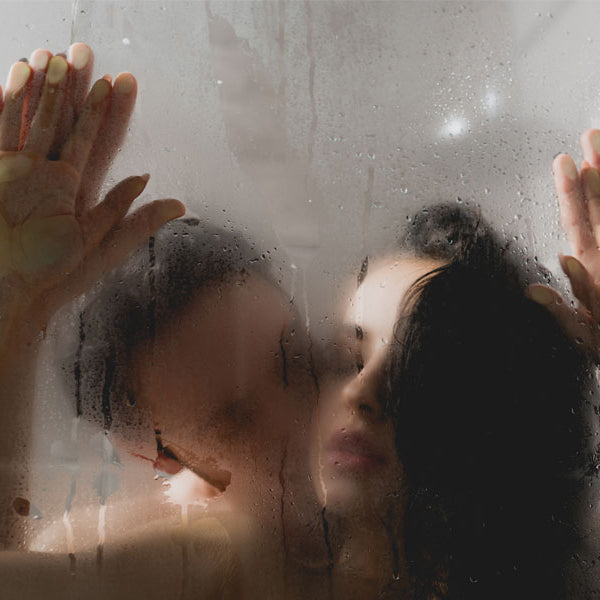 man and woman in shower, erotic story, shower sex