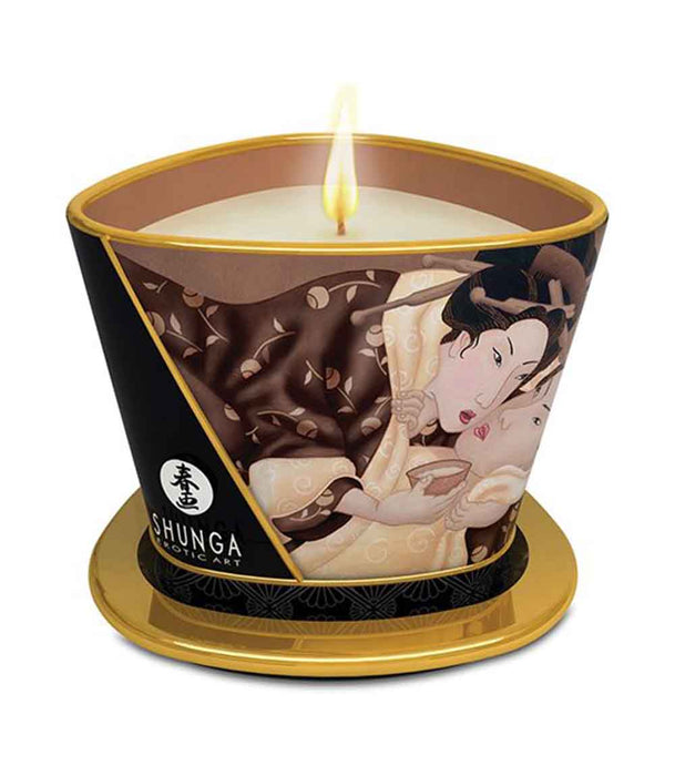 Shunga Excitation Massage Candle - Chocolate