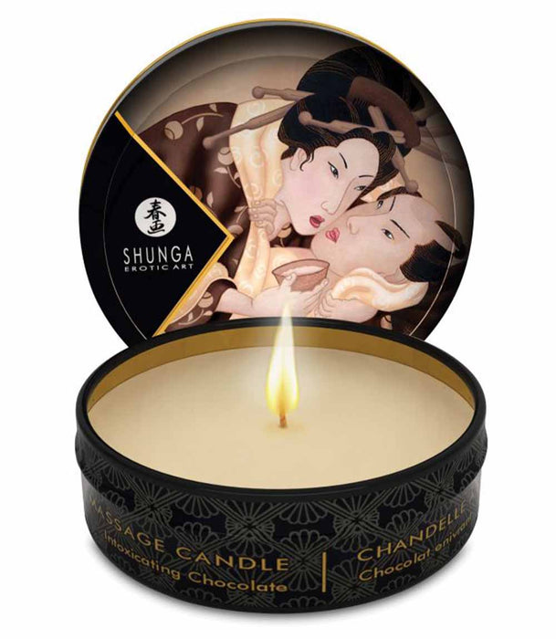 Shunga Excitation Mini Massage Candle - Chocolate