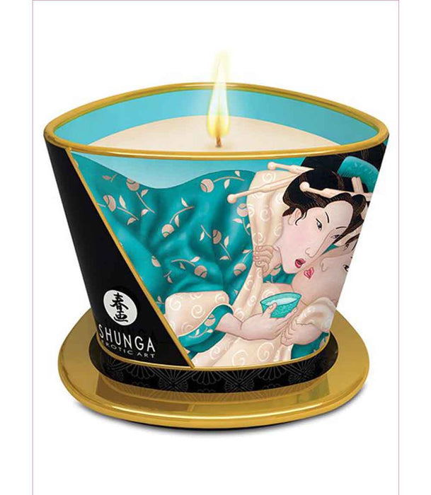 Shunga Sensual Massage Candle - Island Blossoms