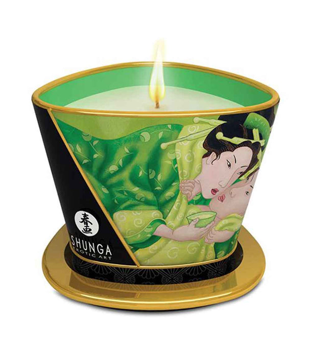 Shunga Zentitude Massage Candle - Exotic Green Tea