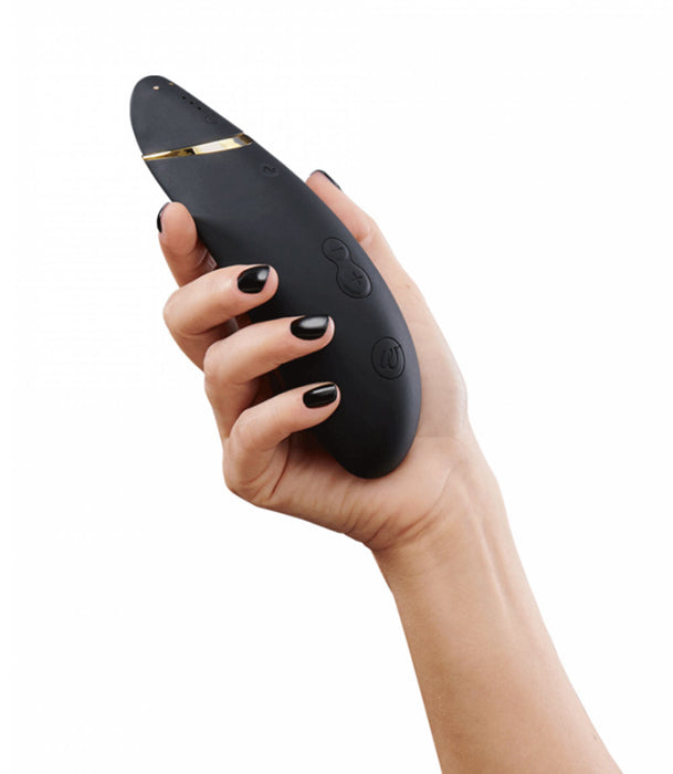Black Womanizer Premium 2 Clitoral Stimulator In Hand