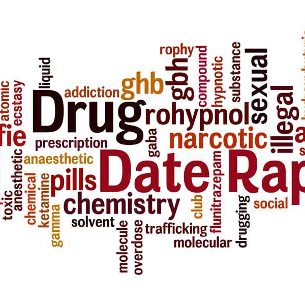 Date Rape Drugs Text Graphic