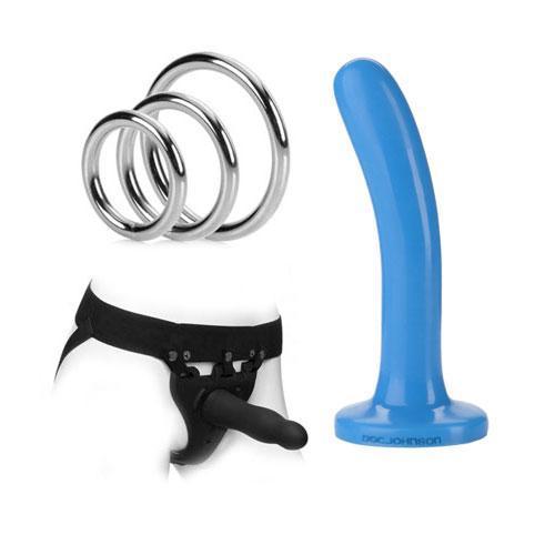 Strap-on Dildos O-rings Harnesses Phthalate-Free Non-Toxic Body- Safe