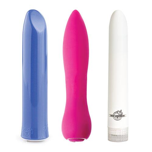 Traditional Straight Shaft Vibrators Phthalate-Free Non-Toxic Body-Safe