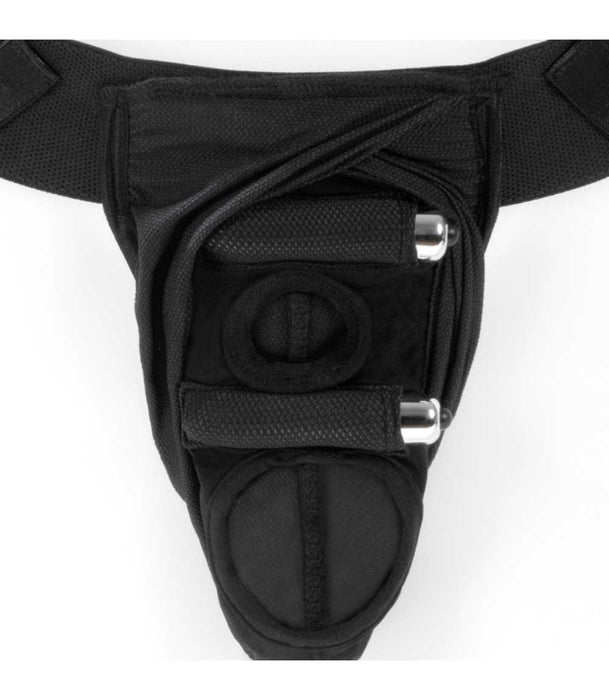 SpareParts Deuce Cover Harness: Double Holes & Penis Friendly