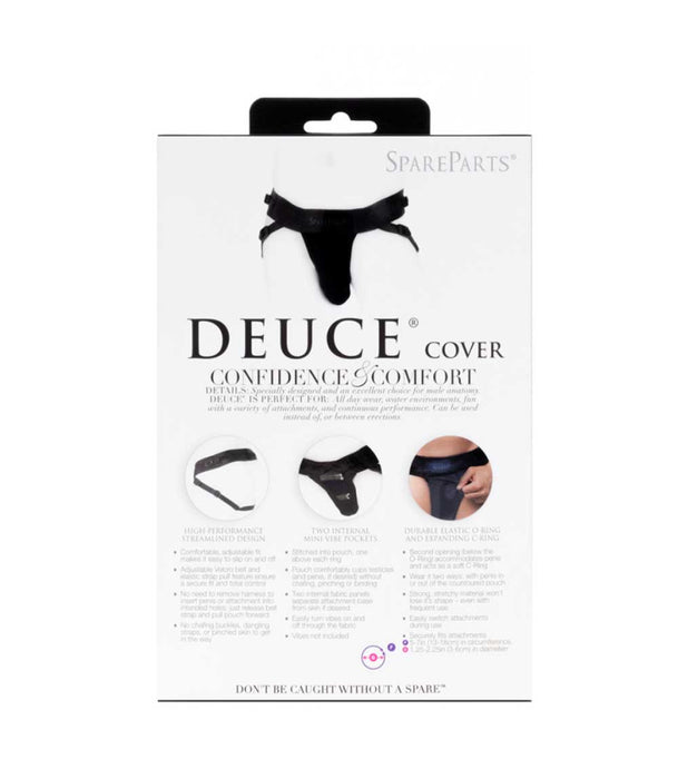 SpareParts Deuce Cover Harness: Double Holes & Penis Friendly