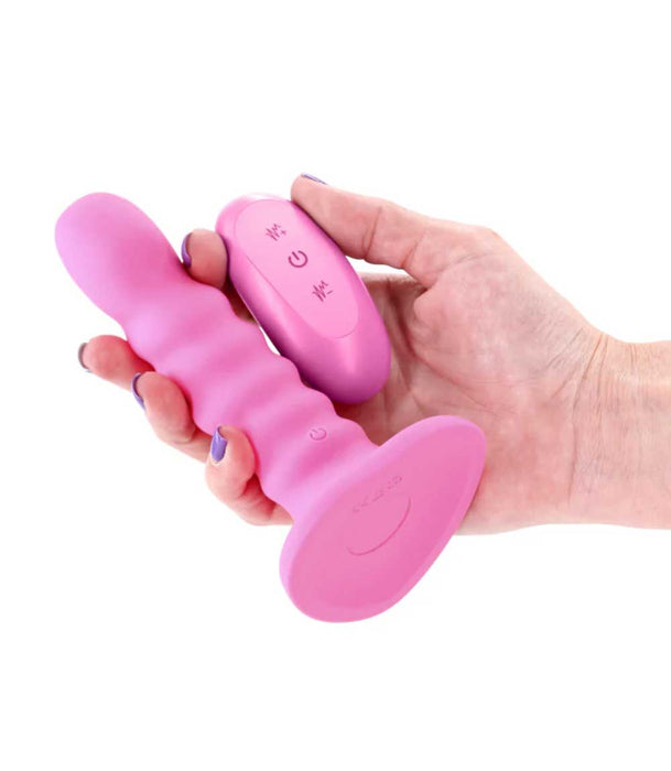 Colours Ribbed Vibrating Dildo 5 Inch