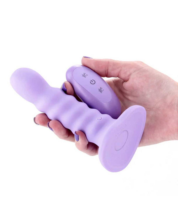 Colours Ribbed Vibrating Dildo 5 Inch