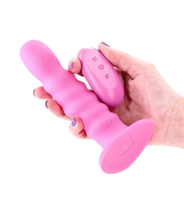 Colours Ribbed Vibrating Dildo 6 Inch