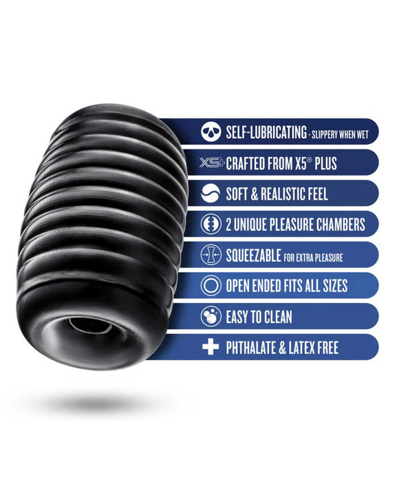 Rize Grasp Self-Lubricating Stroker Black