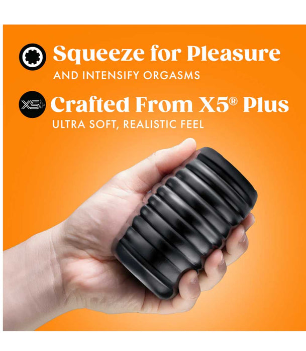 Rize Grasp Self-Lubricating Stroker Black