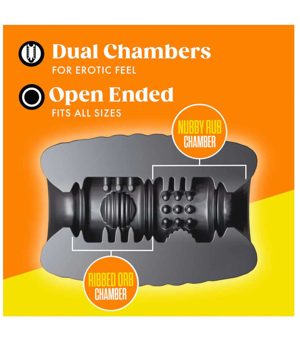Rize Grasp Self-Lubricating Stroker Black