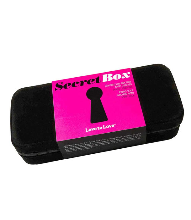 Secret Black Velvet Lock Box