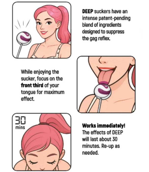 Sugar Splash Deep Gag Suppressing Sucker For Oral Sex