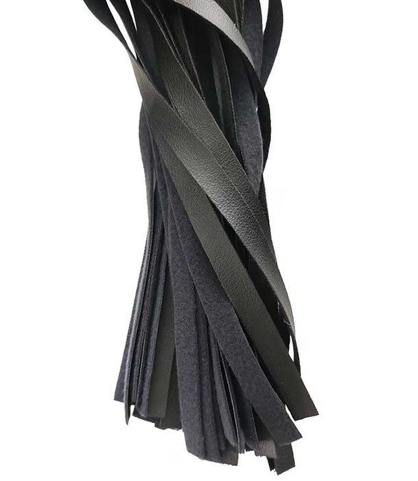 Rouge Wooden Handle Flogger Vegan Leather