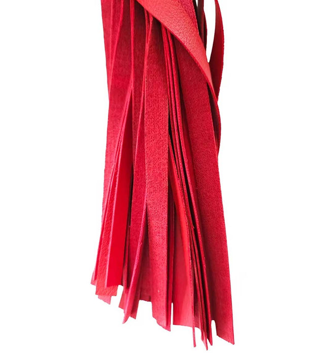 Rouge Wooden Handle Flogger Vegan Leather