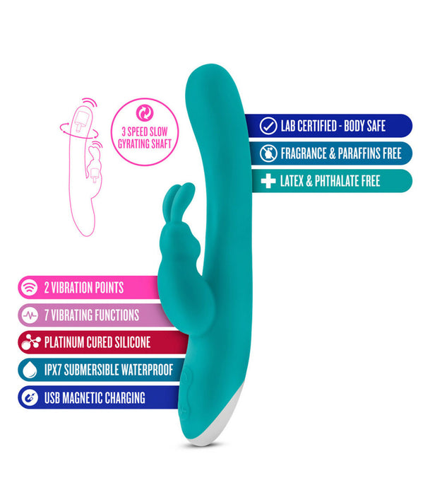 Hop Rave Rabbit Dual Vibrator