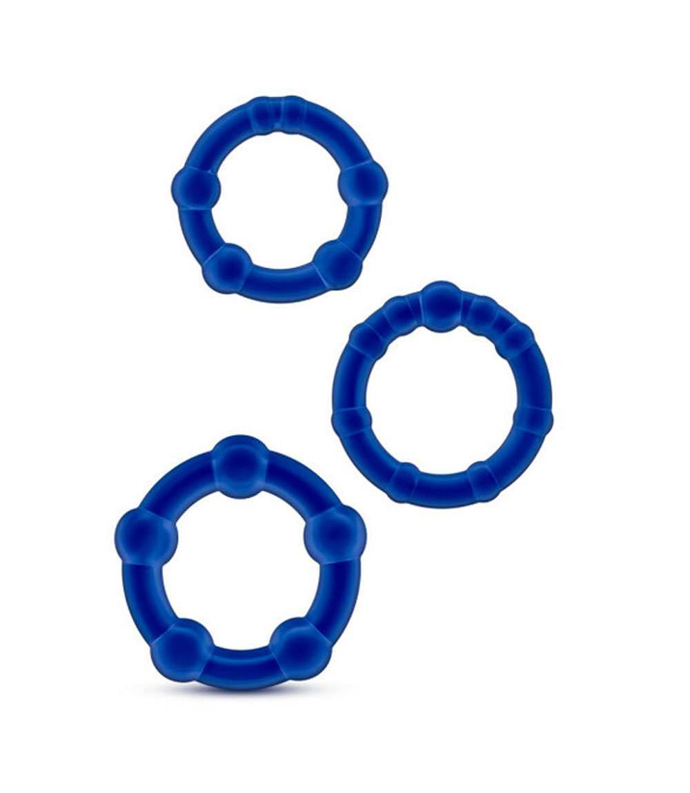Stay Hard Beaded Penis Rings Set | Body Safe TPE Strechy Rings