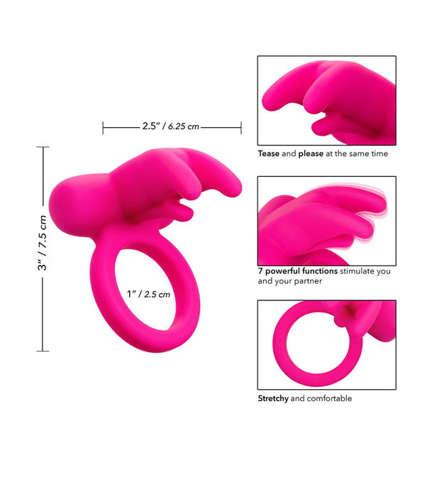 Triple Clit Flicker Penis Ring