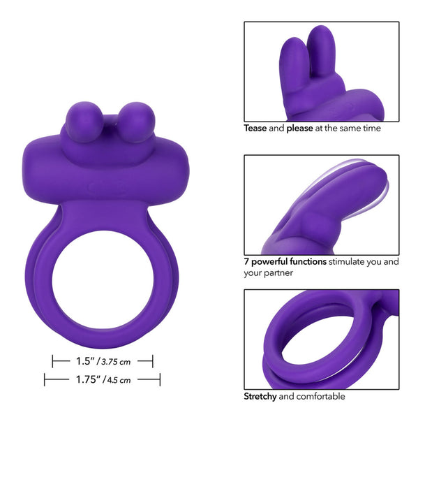 Dual Rockin' Rabbit Penis Ring | Body Safe Silicone Sex Toys Dual Rockin' Rabbit Penis Ring | Body Safe Silicone Sex Toys