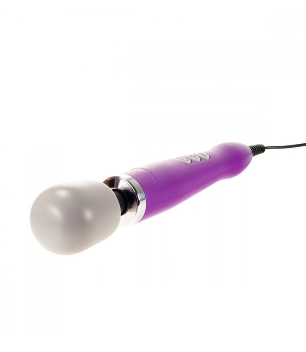 Side View Purple Doxy Wand Vibrator Extra Power