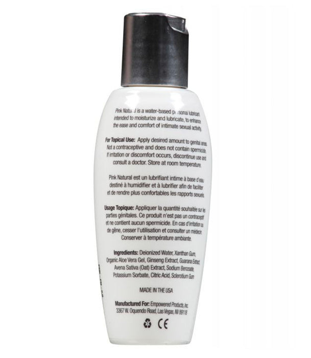 Pink Natural Water Based Lube | Body Safe Lubricants For Health Pink Natural Water Based Lube | Body Safe Lubricants For Health