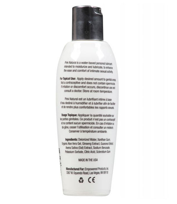 Pink Natural Water Based Lube | Body Safe Lubricants For Health Pink Natural Water Based Lube | Body Safe Lubricants For Health