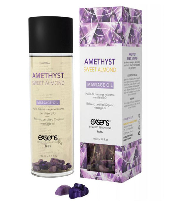 Exsens Sweet Almond Massage Oil With Amethyst