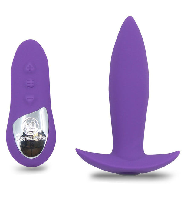 Purple Sensuelle Mini Plug 15 Remote