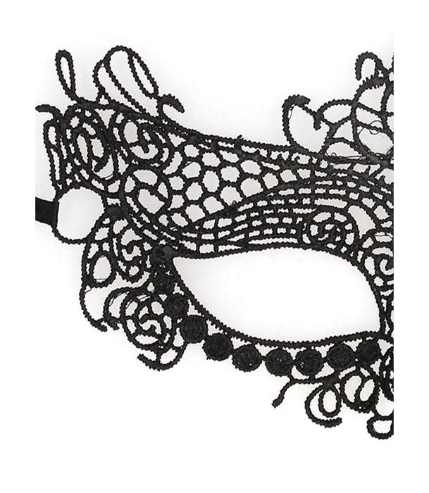 Black & White Lace Eye Mask