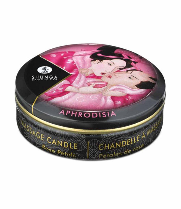 Shunga Aphrodisia Mini Massage Candle - Rose Petals