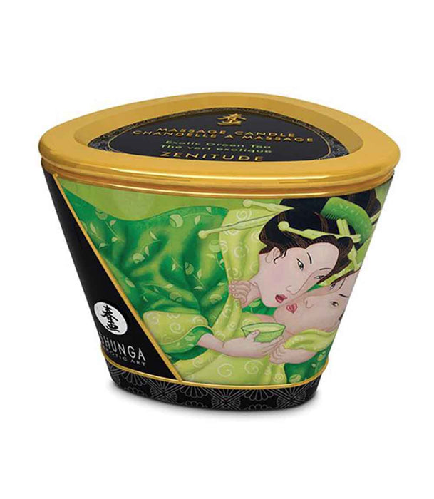 Shunga Zentitude Massage Candle - Exotic Green Tea