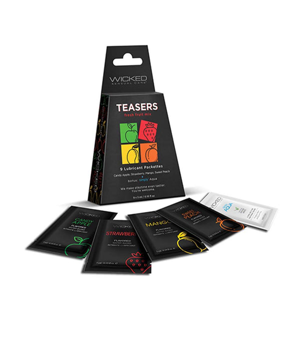 Wicked Teasers Flavored Lube Sample Pack